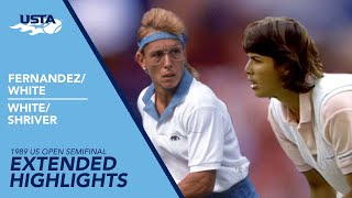 Fernández/White vs Navratilova/Shriver Extended Highlights | US Open 1988 Semifinal