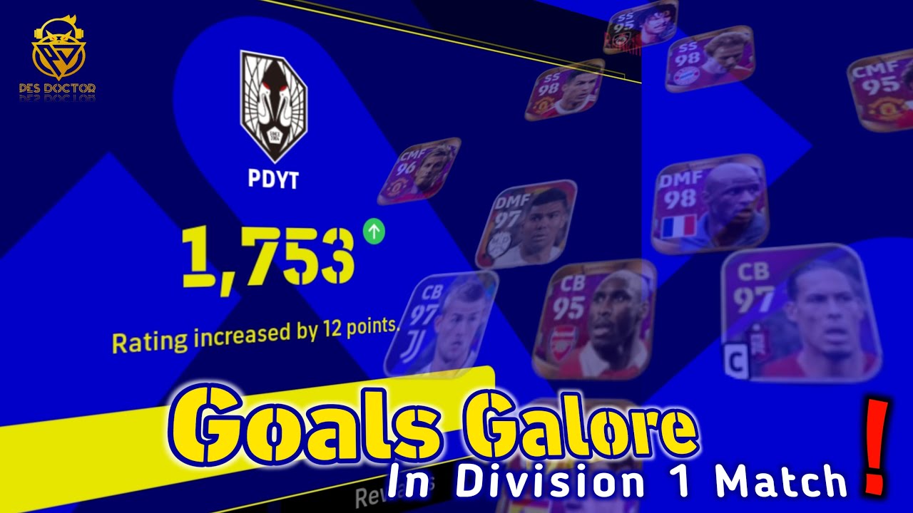 Rank Push in eFootball League | Division 1 High Voltage Match ...