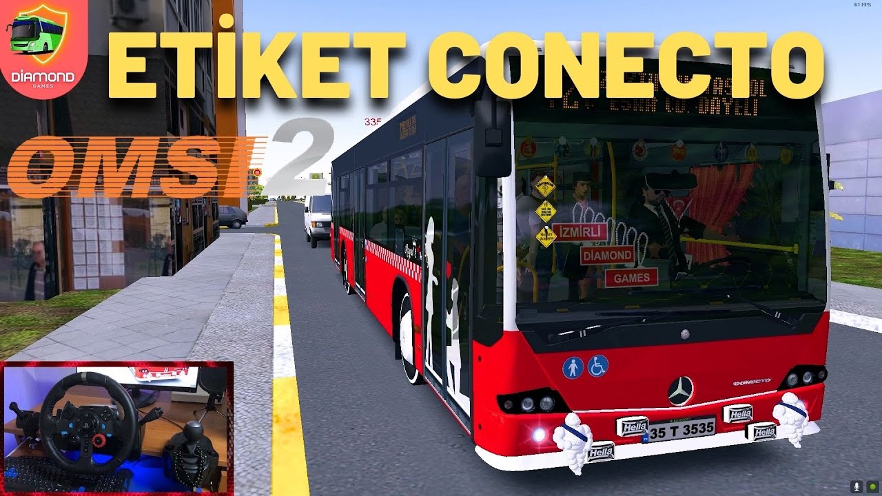 OMSI 2 | ETİKET MERCEDES BENZ CONECTO | Logitech G29 | Gameplay - YouTube