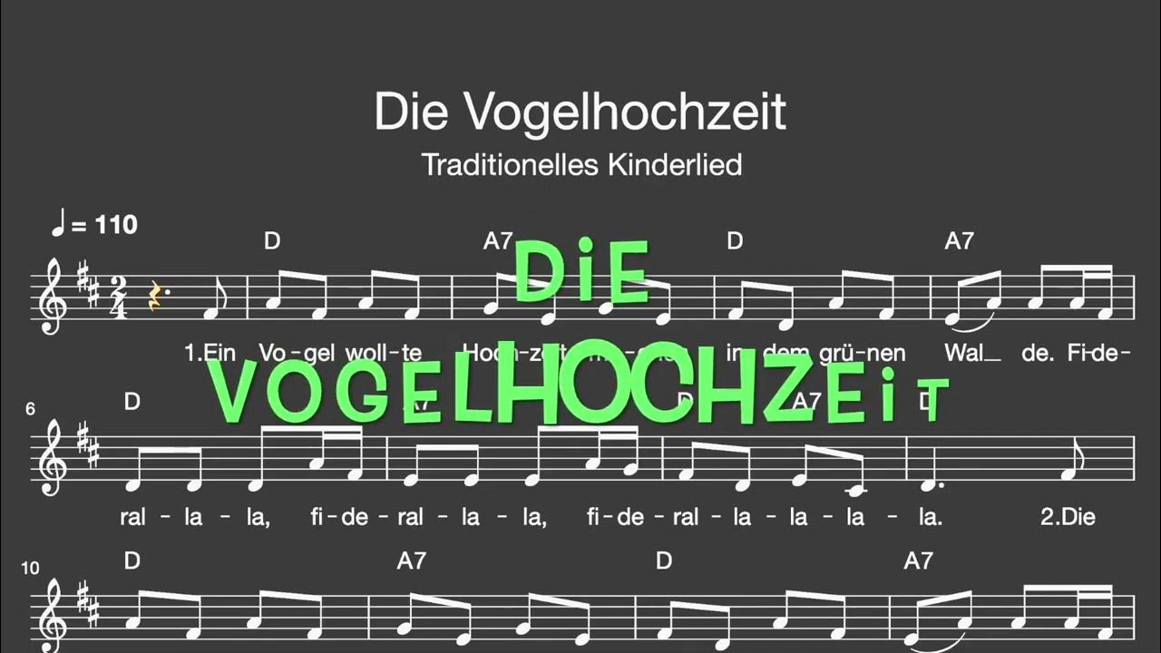 Wie Geht Das Lied Von Der Vogelhochzeit www.youtube.com