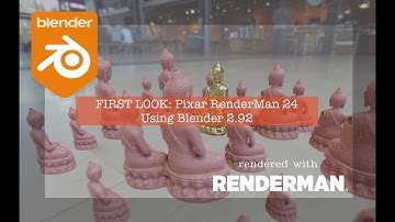 BSLIVE / First Look at Renderman 24 in Blender