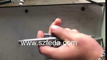 FEDA thread rolling machine FD-3T for making knurling on rods#threadrollingmachine