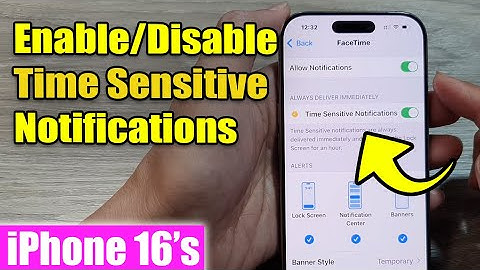 iPhone 16/16 Pro Max: How to Enable/Disable Time Sensitive Notifications