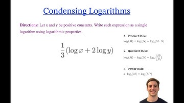 Math Pre-Calculus: Condensing Logarithms More Practice (Log Help)