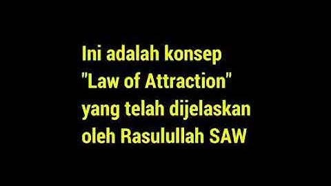 Law of Attraction - Islamic Way