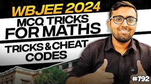 Wbjee 2024 MCQ tricks for maths | Tricks & Cheat Codes #792 #wbjee2024 #tukkatricks #arsquad