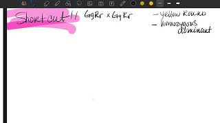 Shortcut for dihybrid crosses