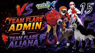VS TEAM FLARE ADMIN & ALIANA - POKEMON X