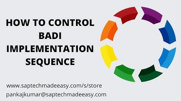8| BADI | New BADI, How to Control the Sequence of implementation to be called in Old BADI