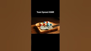Toast Spread ASMR #asmr #asmrtriggers #toast #food #fyp #foryou