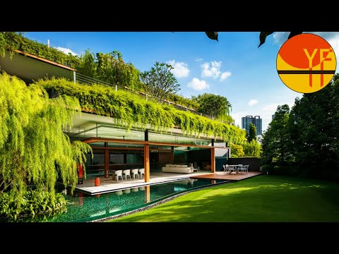 Видео: Tropical Bungalow-Inspired Residence в Сингапуре от Guz Architects