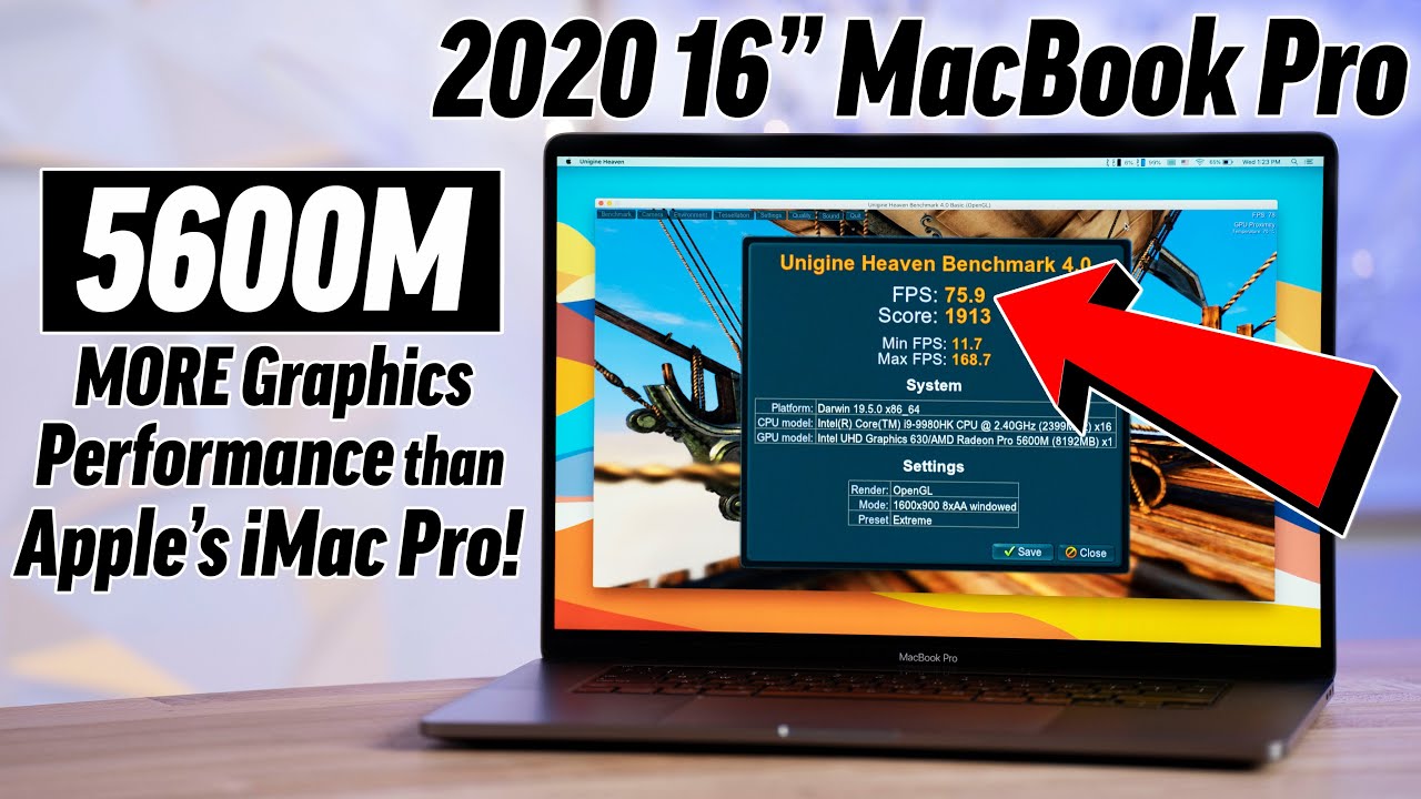 macbook pro gpu benchmark