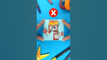 Try to Solve Paper Craft Puzzle with Anger by Inside Out 2 🧩 #insideout2 #insideout #anger #puzzle