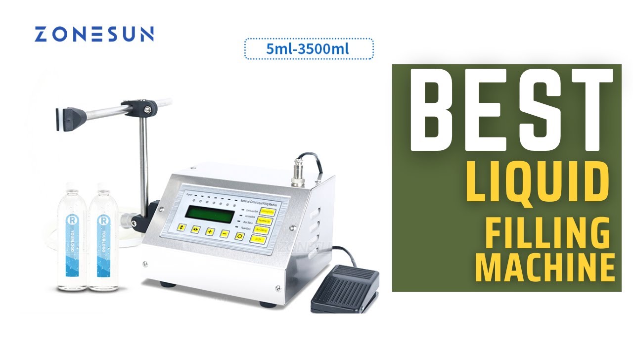 Best Liquid Filling Machine ZONESUN GFK 160A Electric Liquid Filling