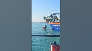 Ball Joint connection dredger Vessel #trending #offshorework #offshorevessel #pipelineconnection