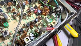 Yaesu FT-102 notes on how to fix crimp connector on internal RF intraconnect wires between boards