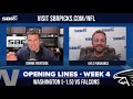 NFL Opening Lines Week 4 🏈 | Washington vs. Falcons Early Odds And Preview