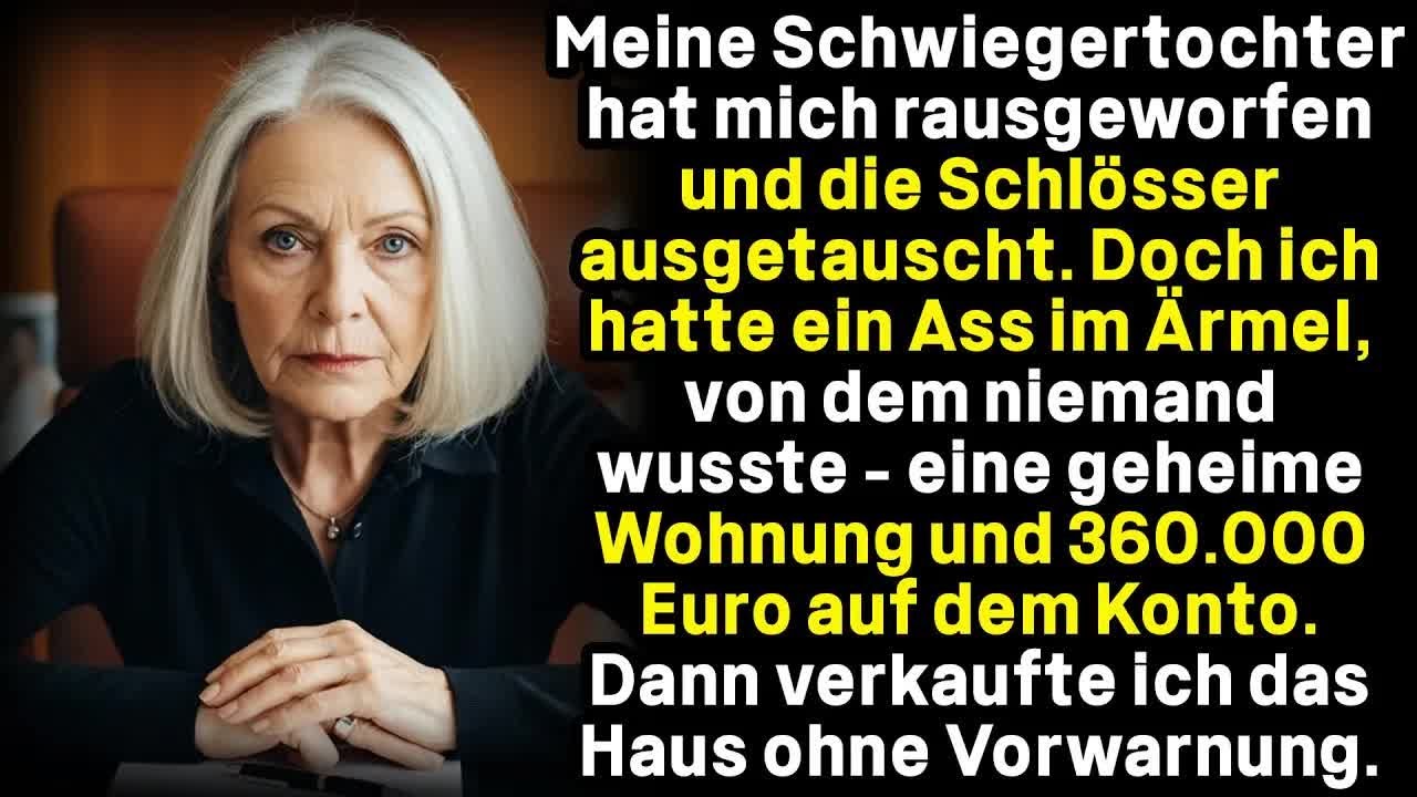 Meine Schwiegertochter hat mich rausgeworfen und die Schlösser ausgetauscht  Doch ich hatte ein