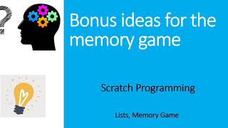 Bonus for memory game Update
