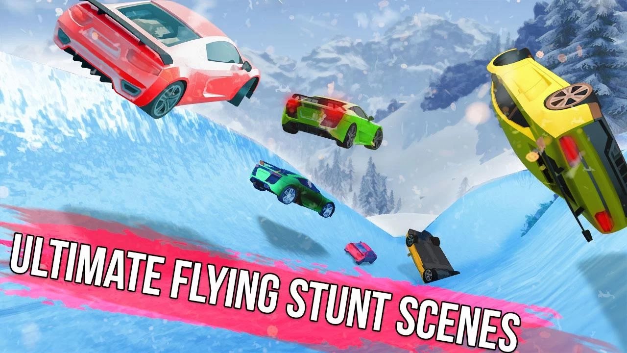 Frozen Water Slide Car Race Android Gameplay