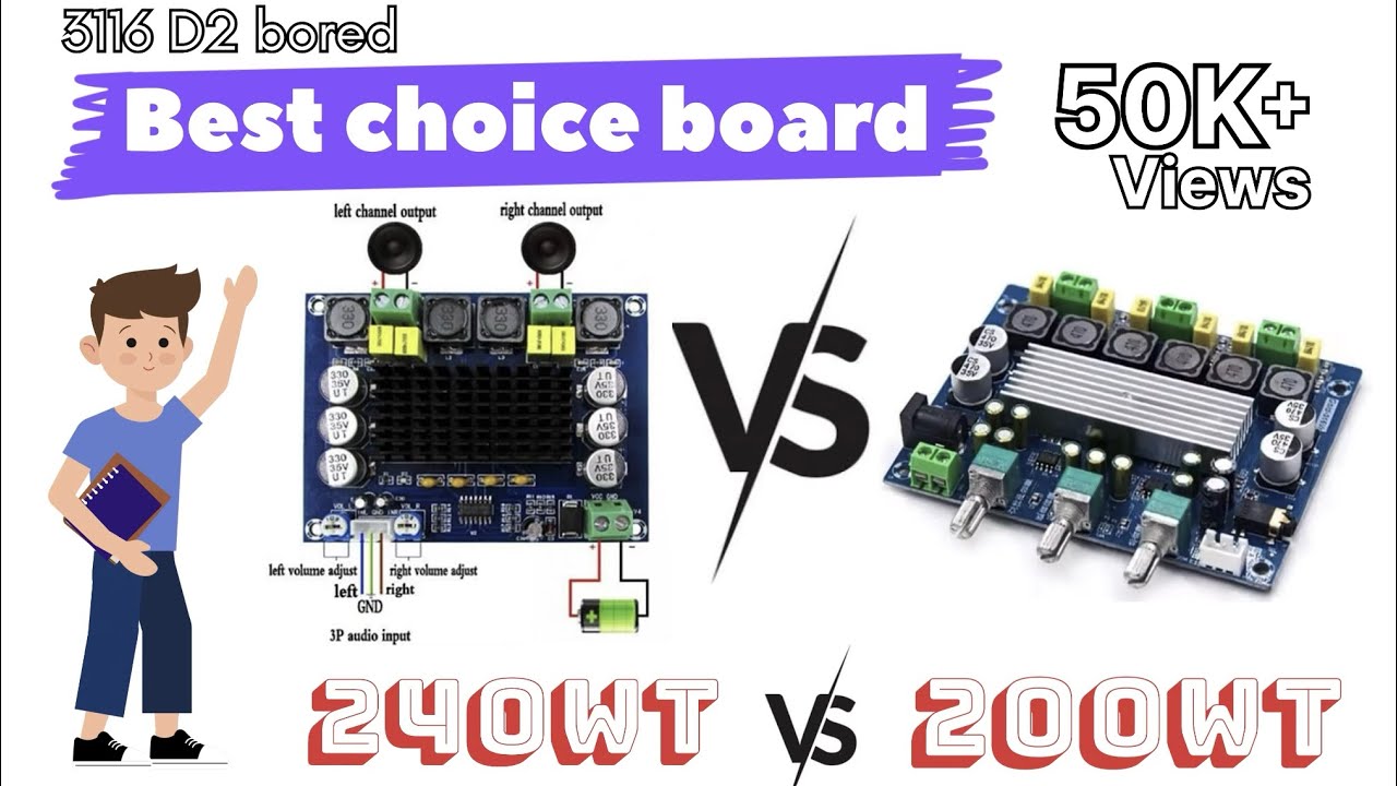 I Popular 240Watt & 200Watt Class D Amplifier Board.. | TPA 3116D2) 2channel& 2.1 channel..