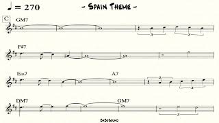 Spain Melody With Metronome Theme Solo Change x10 Chorus