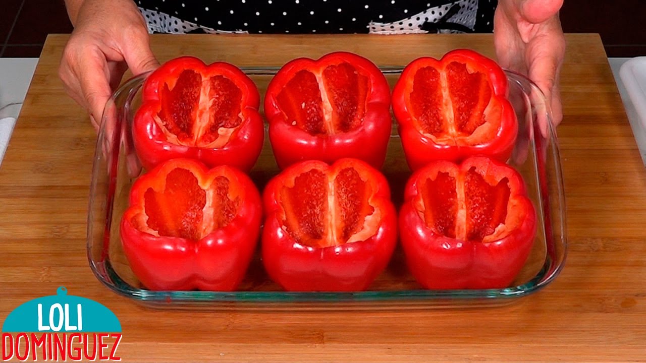 EL RELLENO DE ESTOS PIMIENTOS TE VA A SORPRENDER, SALUDABLES Y MUY FÁCILES - Loli Domínguez - Receta