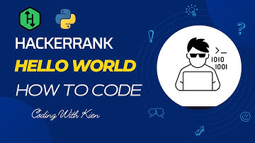 Say "Hello, World!" With Python | HackerRank Challenge | Problem Solving | CodingWithKien