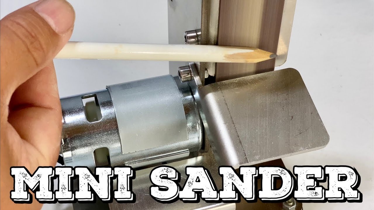 Electric Mini Belt Sander Knife Apex Edge Sharpener Polishing Grinding+Sand  Belt
