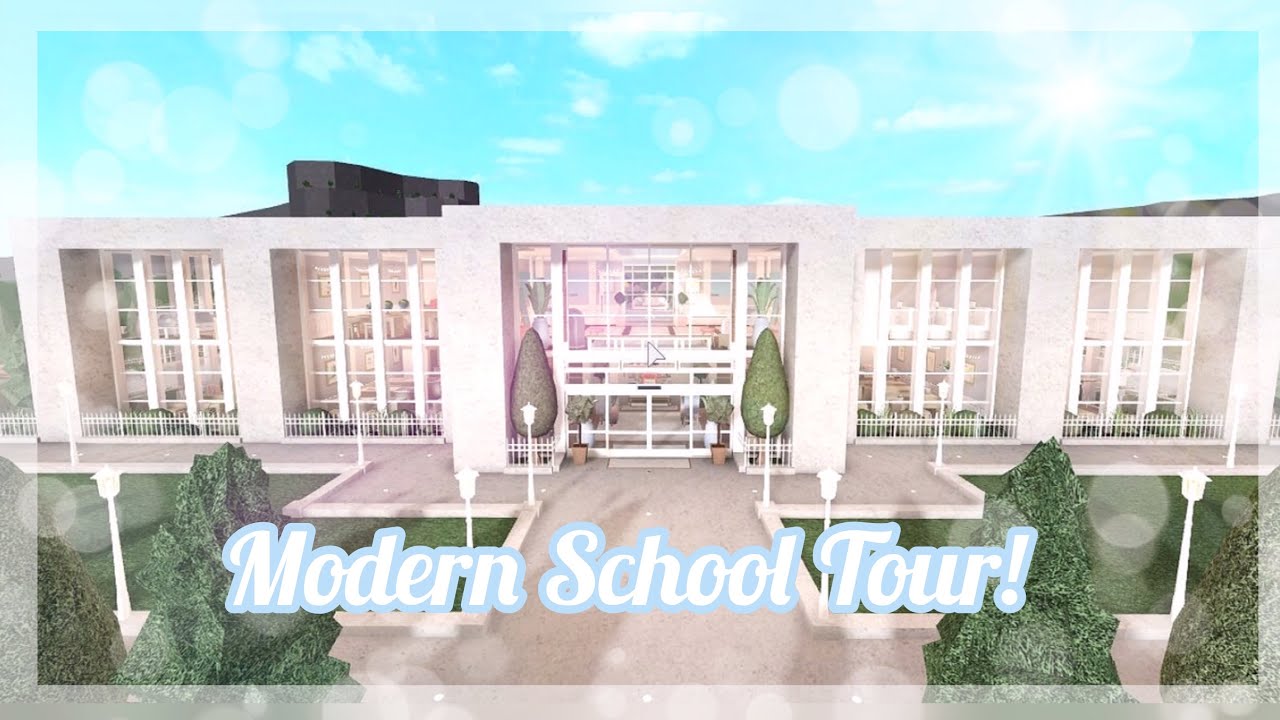 Bloxburg I Modern School Tour I Kwlmia Youtube - mansion school tour roblox bloxburg youtube