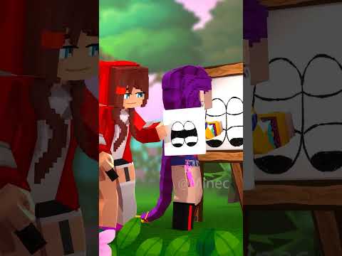 MAIZEN Drawning Challenge With JJ And Rumi Minecraft Animation Minecraft Maizenminecraft 