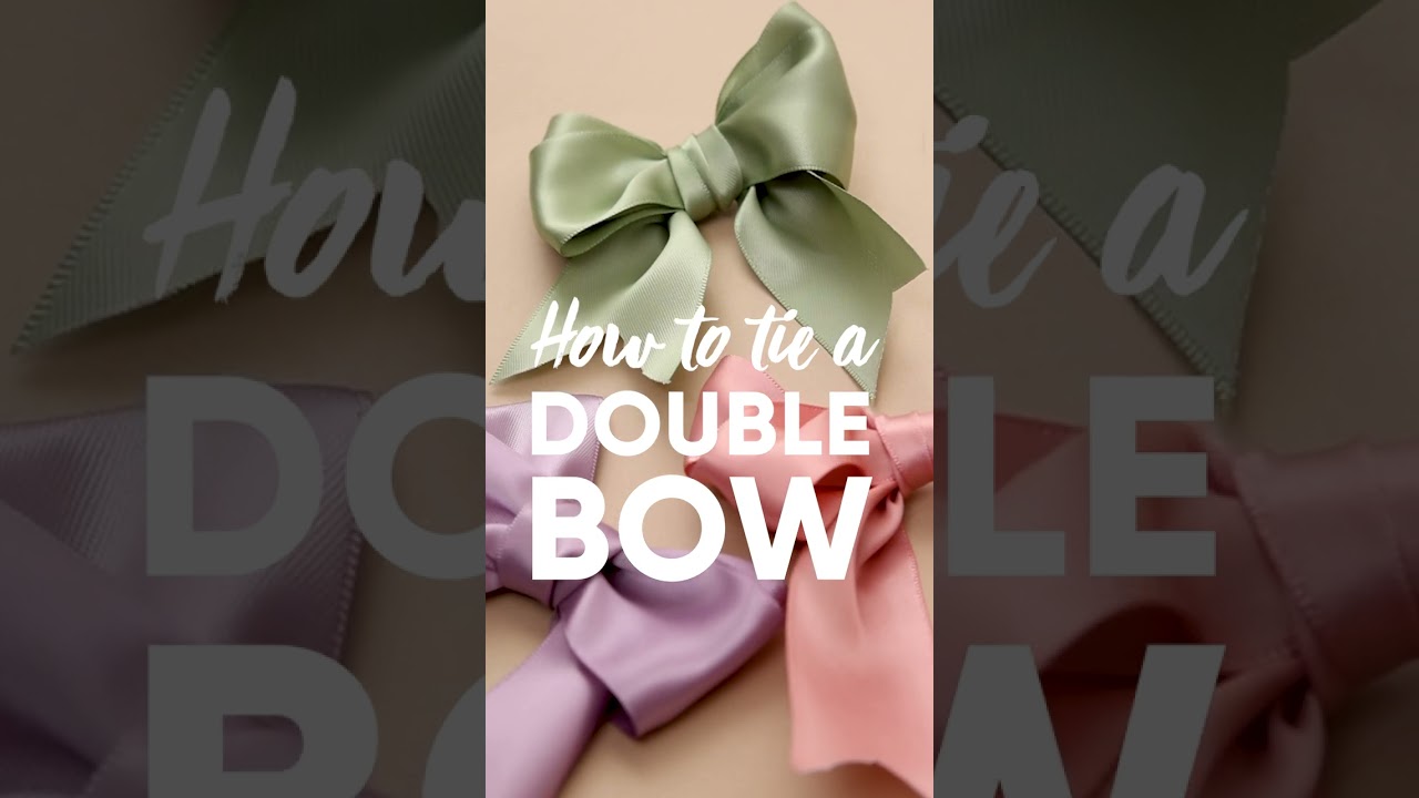How to Tie a Double Bow