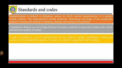 1.2 Standards and codes