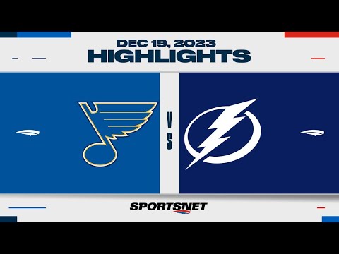 NHL Highlights | Blues vs. Lightning - December 19, 2023