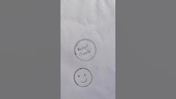 Draw a perfect circle fast (no tools)