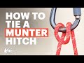 Rock climbing how to tie a munter hitch