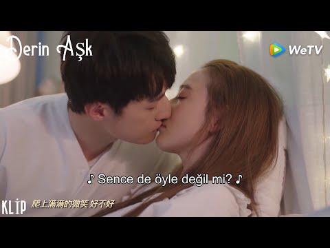 Derin Aşk 40 Romantik final sahnesi !  Ning Weijin, Dingding'i öpünce Dingding çok utandı 😍💋💕