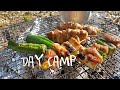 【キャンプ飯】デイキャンプで海鮮BBQと焼き鳥【ユニフレーム　ファイアグリル】