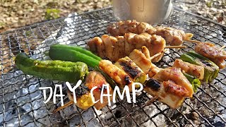 【キャンプ飯】デイキャンプで海鮮BBQと焼き鳥【ユニフレーム　ファイアグリル】