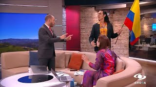Pedro el Escamoso sorprendió a los presentadores de Noticias Caracol: “Quiubo mompirri”