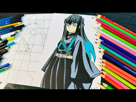 Como Desenhar Muichiro Tokito [Kimetsu no Yaiba] - Hashira da Névoa