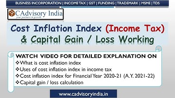 Cost Inflation Index and Capital Gain Working Explained in Hindi with Examples | Income Tax Cap Gain