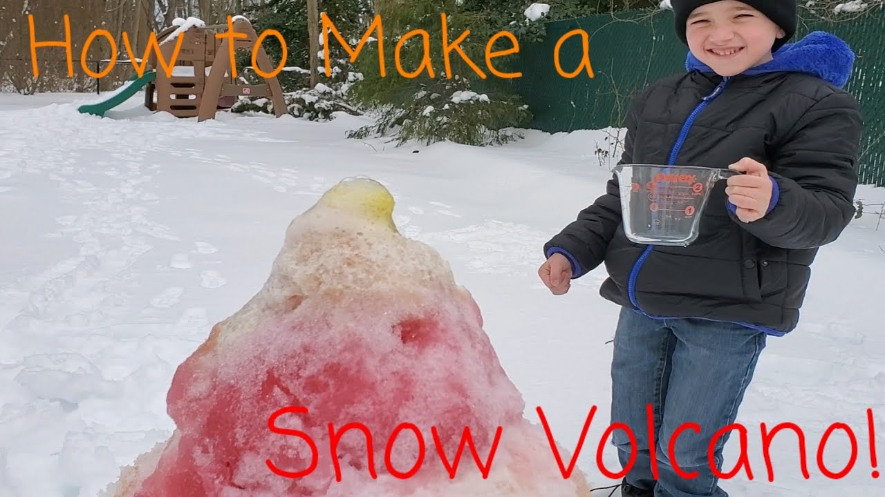 How to Make a Snow Volcano! - YouTube