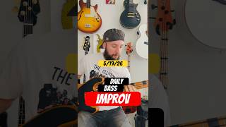 DAILY BASS IMPROV MAY 19th #bass #guitar #bass #solo #scale #minor #improv #original #music #speed