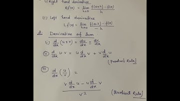 Continuity and Differentiability