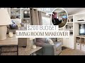 Extreme living room makeover on a budget  budget friendly decor ideas mobile home makeover