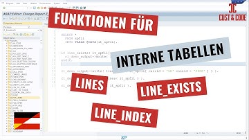 Funktionen für interne Tabellen - LINES, LINE_INDEX, LINE_EXISTS [deutsch]
