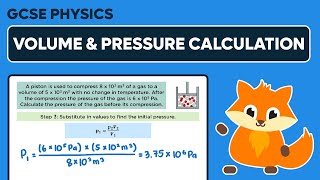 Gas Volume & Pressure Worked Example - GCSE Physics