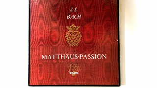 LP Records  フリッツ ヴェルナー　BACH  Matthäuspassion　マタイ受難曲　BWV. 244  1958 年 10 月録音