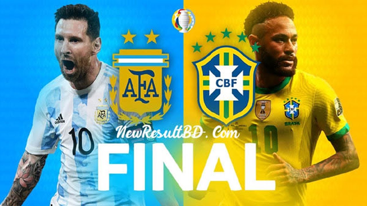 Argentina vs. Brazil Live, Copa America final YouTube